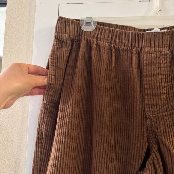 Onia Men’s Pull On Elastic Waisted Corduroy Cotton Pant Pocket Size Large Brown - Picture 3 of 6